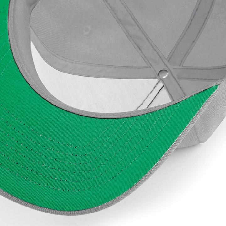 Actual product image Beechfield Flat Peak baseball cap (One size)