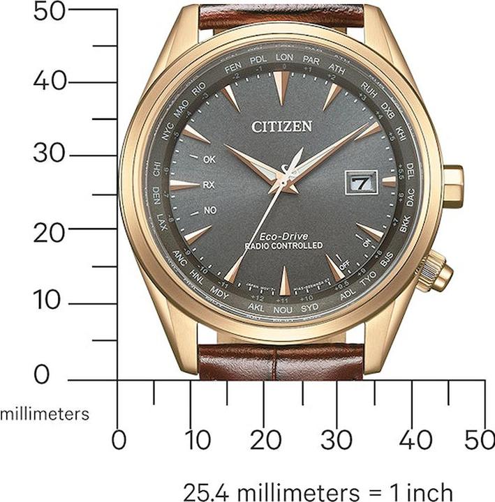 Actual product image Citizen CB0273-11H Eco-Drive Radio Control Watch 43mm 10ATM (Analogue wristwatch, 43 mm)