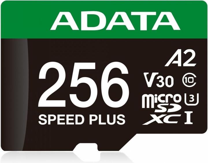 Adata microSD 256GB Speed Plus UHS-I U3 + adapter (256 GB, microSDXC, U3, UHS-I)