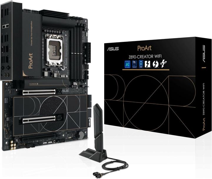 Actual product image ASUS MB PROART Z890-CREATOR WIFI (Intel,LGA1851,DDR5,ATX) (LGA 1851, Intel Z890, ATX)