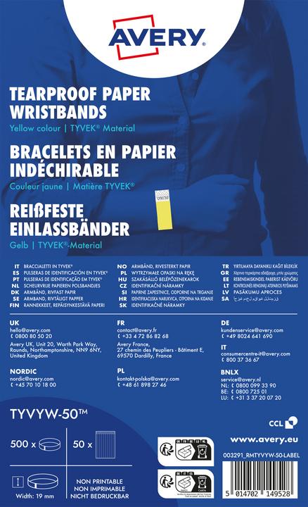 Produktbild Avery Einlassbänder