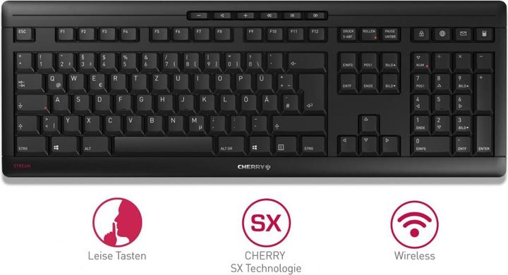 Actual product image CHERRY Stream Keyboard (DE, Wireless)