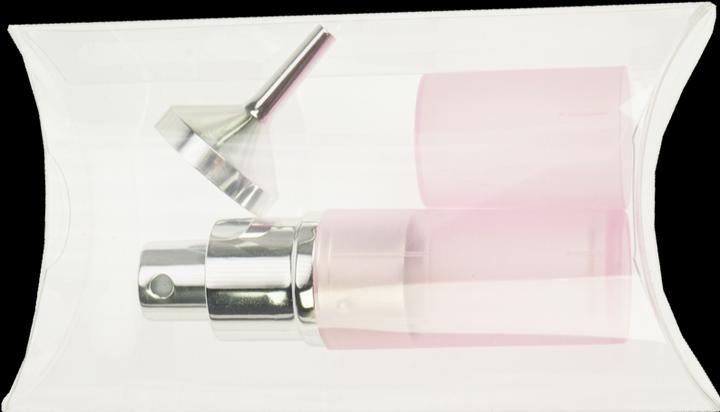 Immagine prodotto Nebulizzatore tascabile rosa trasparente da 8 ml + imbuto argento in confezione regalo (8 ml)
