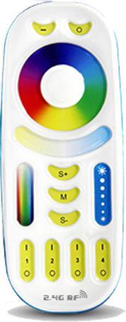 Actual product image Milight Radio remote control RGB+KW/WW 4-zones