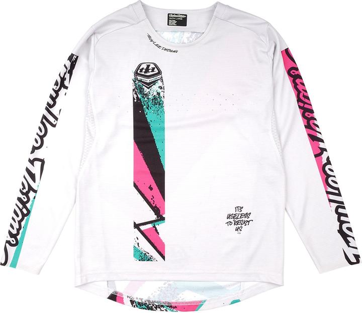 Troy Lee Designs Sprint Jersey, Full Pull, chalk, youth XL (XL)