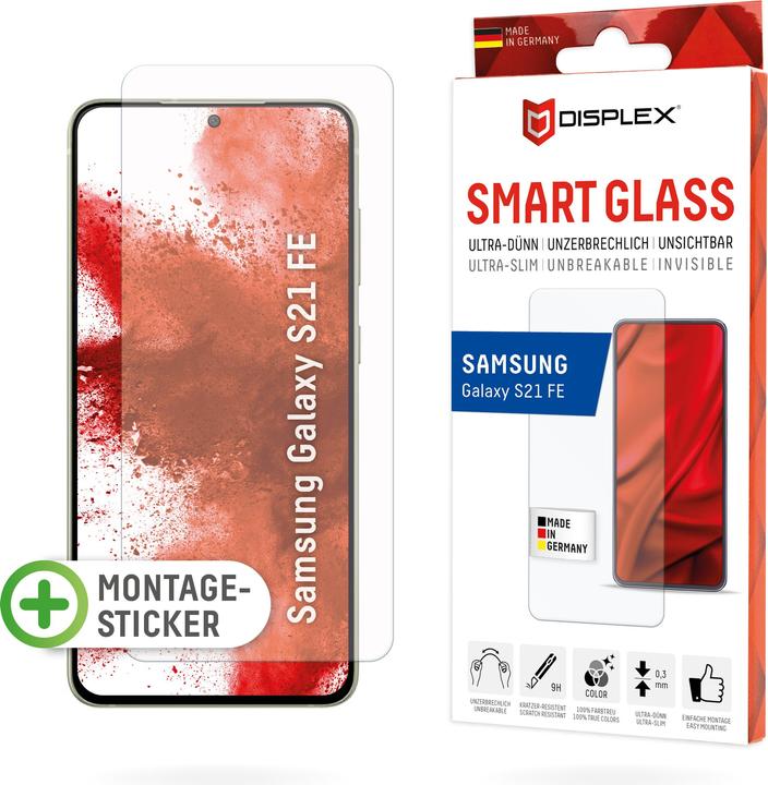 Actual product image Displex Smart Glass, Displayschutzfolie (1 Piece, Samsung Galaxy S21 FE)