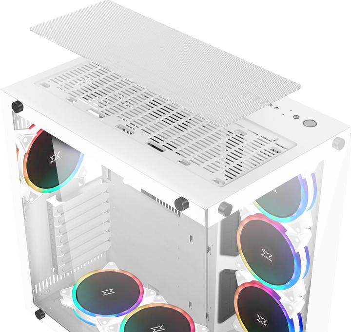 Immagine prodotto Xigmatek Boitier Moyen Tour ATX compatibile Aquarius Plus RGB con pannelli in vetro (bianco)
