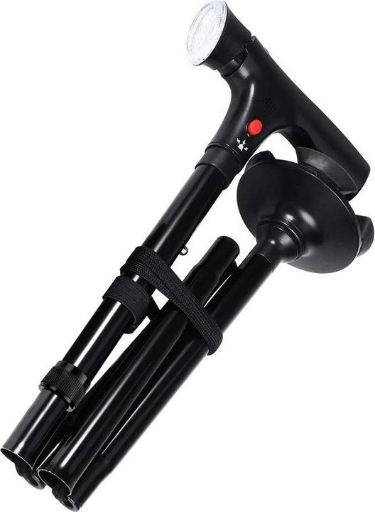 Actual product image JTI Foldable walking stick with LED
