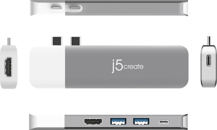 Actual product image j5Create Ultradrive Kit USB-C Multi (USB-C, 9 Ports)