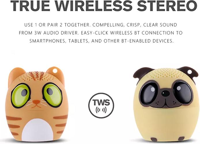 Image du produit PhoneLook Mini enceinte speaker portable légère avec Bluetooth sans fil en forme d’animal Panda (2 h)