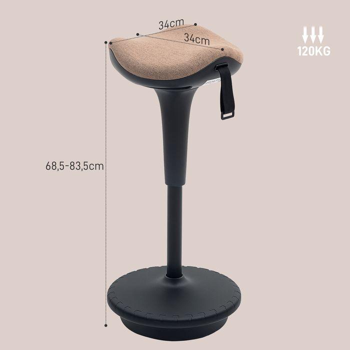 Produktbild Swisshandel24 Bürohocker mit Schwenkfunktion, ergonomischer Arbeitshocker, höhenverstellbar