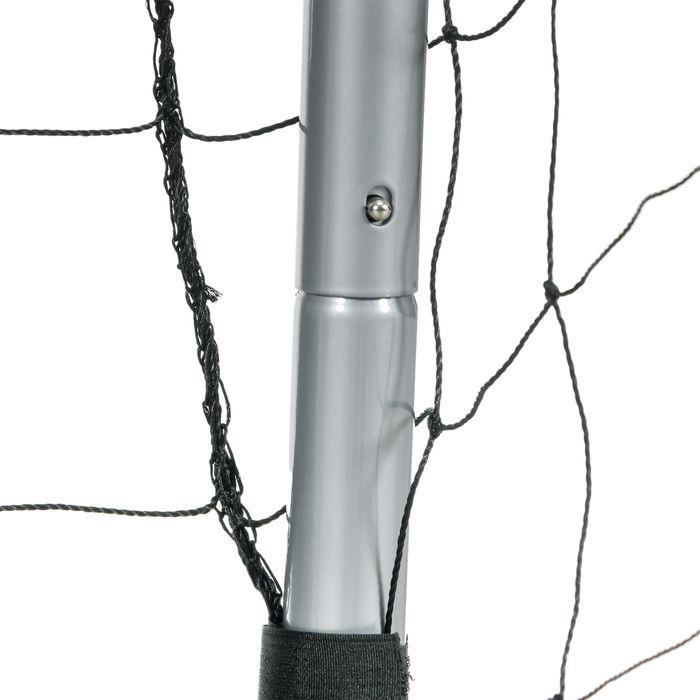 Image du produit Swisshandel24 Fussballtor mit PE-Netzgewebe, Fussball-Tor für Kinder und Erwachsene, Stahl, Grau