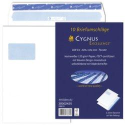 Immagine prodotto Mailmedia Buste Cygnus Excellence® DIN C4 con finestra bianca 10 pz. (C4, 10 x)