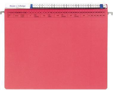 Soldan ORGALEX suspension stapler 1206401 1 file front re-stapling red (A4, 1 x)
