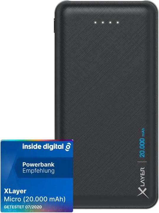 Image du produit Xlayer micro noir (20000 mAh, 74 Wh)