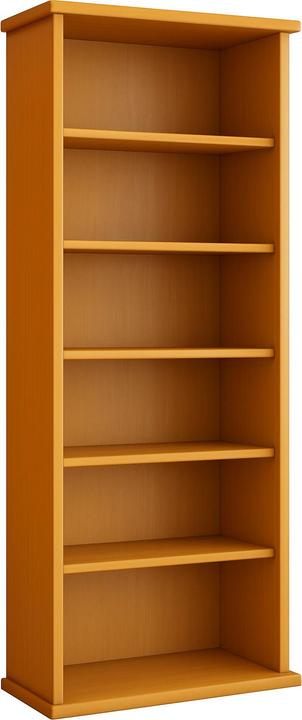 Produktbild VCM Holz CD DVD Stand Regal Vetro mit Glastür (31 x 18 x 92 cm)