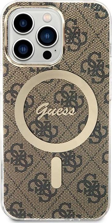 Immagine prodotto Guess Zestaw GUBPP13XH4EACSW Custodia+ Caricabatterie iPhone 13 Pro Max brązowy/marrone Custodia (Apple iPhone 13 Pro Max)