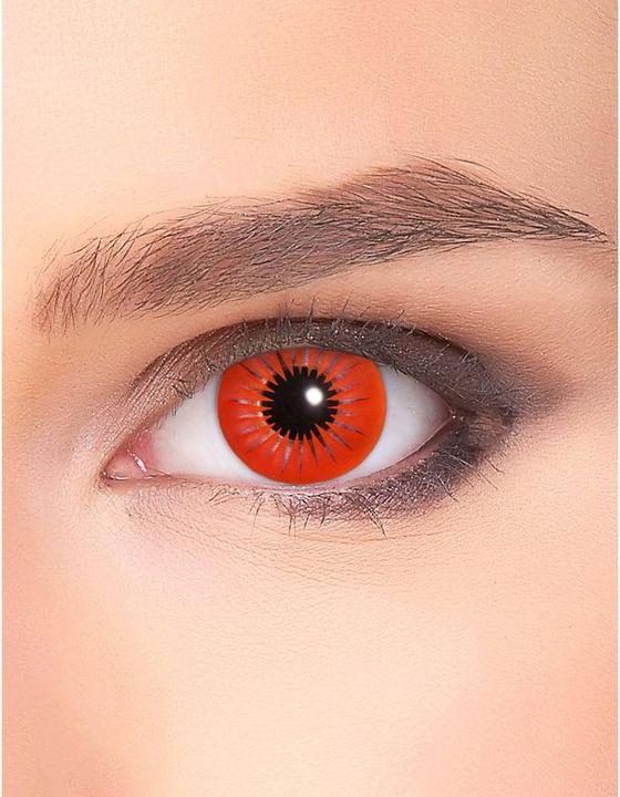 Image du produit Fasnacht Lentilles de contact étoile rouge (Rouge)