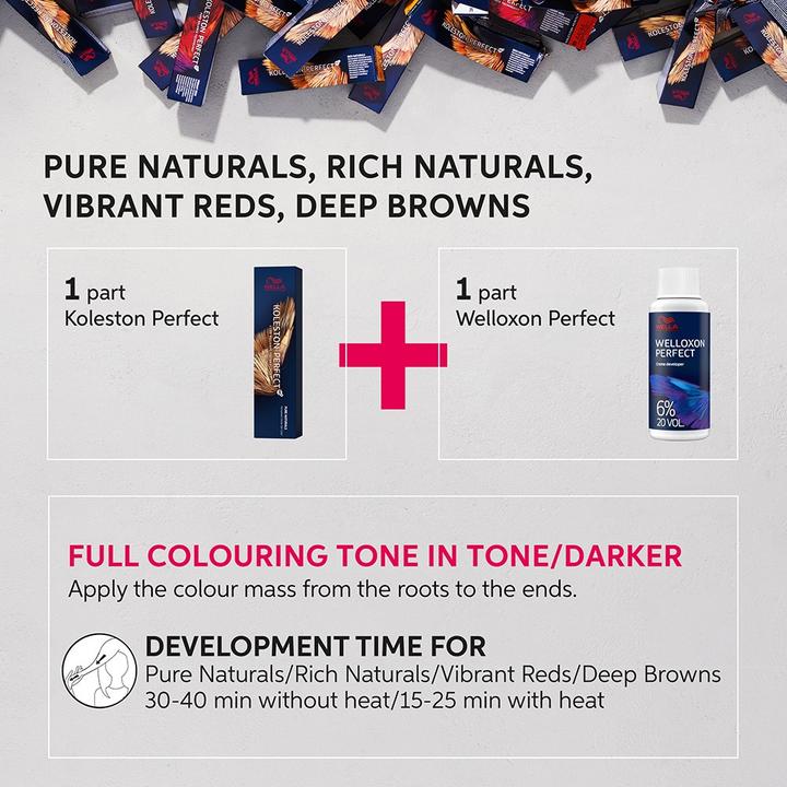 Actual product image Wella Koleston Perfect Rich Naturals 7/36 medium blonde golden purple 60 ml (7, 36 Medium blonde gold violet)