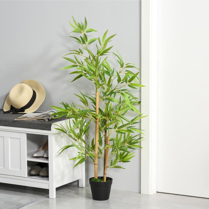 Produktbild Outsunny Künstlicher Bambus im Topf (120 cm)
