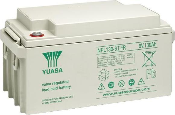 Image du produit Yuasa NPL130-6IFR Batterie UPS 12V 130Ah - Longlife (6 V, 130 Ah)