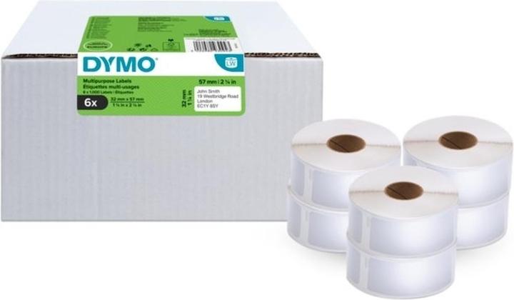 Actual product image Dymo Multipurpose labels 32 x 57 mm 6x 1000 pcs.