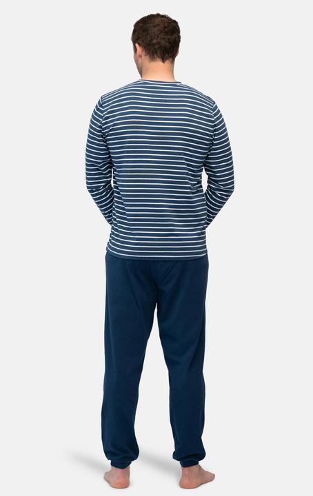 Produktbild greenjama Herren Langarm-Shirt Ringel (S)