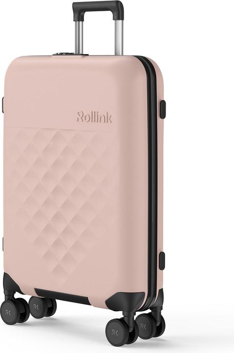 Actual product image Rollink Harde suitcase / Trolley / Travel case - Vega 360 - 65 cm - Rose (80 l, M (50 - 90l))