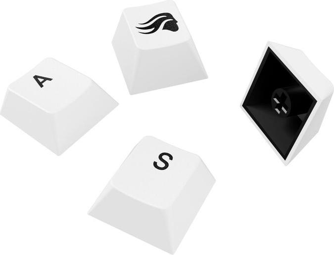 Image du produit Glorious GPBT Basics Keycaps, ANSI Layout (US), PBT, Dye-Sub - Blanc classique