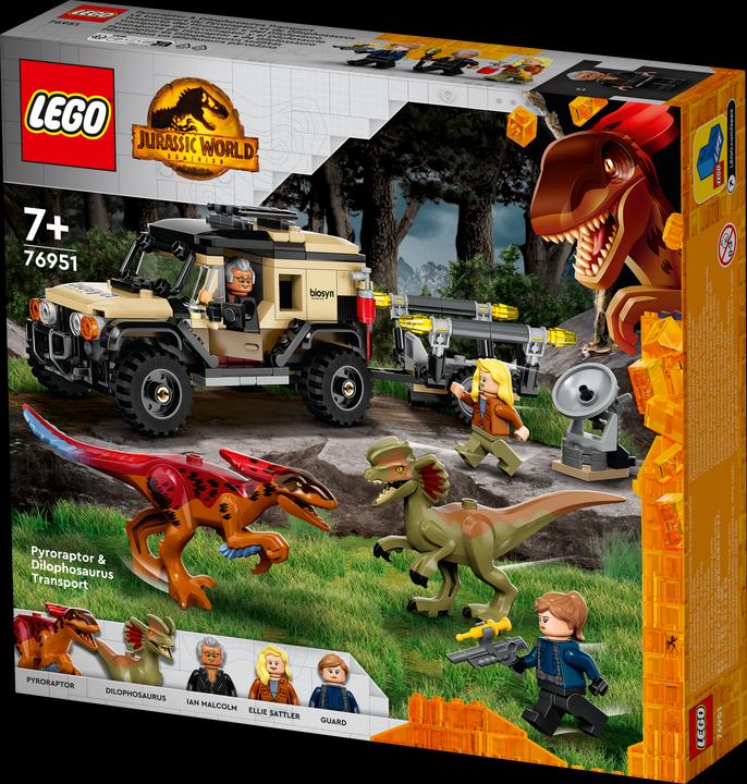 Produktbild LEGO Pyroraptor & Dilophosaurus Transport (76951, LEGO Jurassic World, LEGO Seltene Sets)