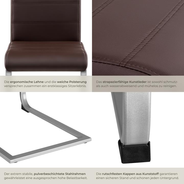 Immagine prodotto tectake 4x Schwingstuhl