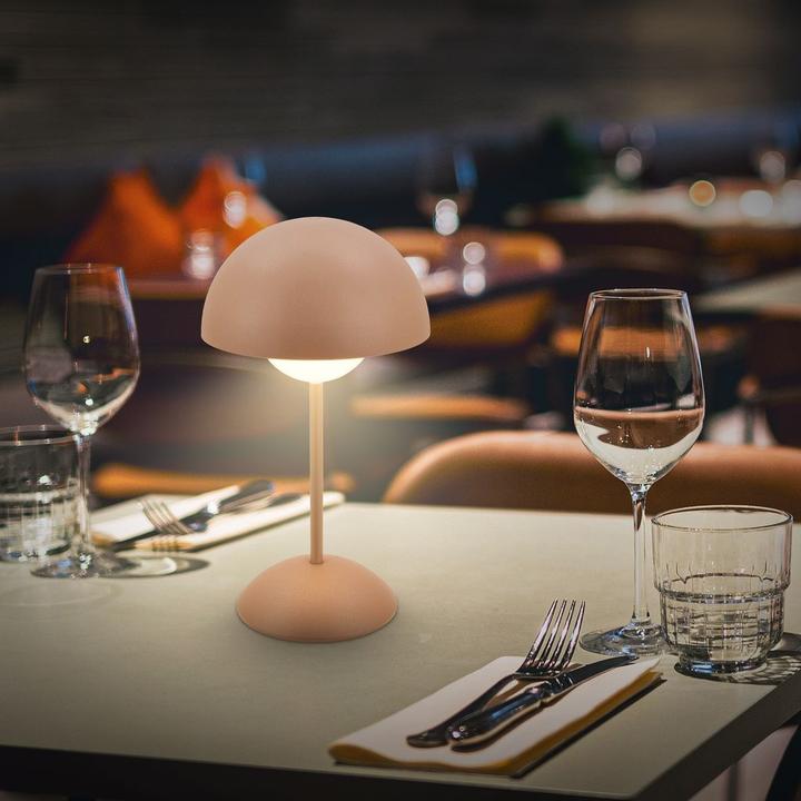 Produktbild Briloner Brilo unplugged KUGLE Akku LED Tischleuchte, stufenlos dimmbar - Coffee (250 lm)