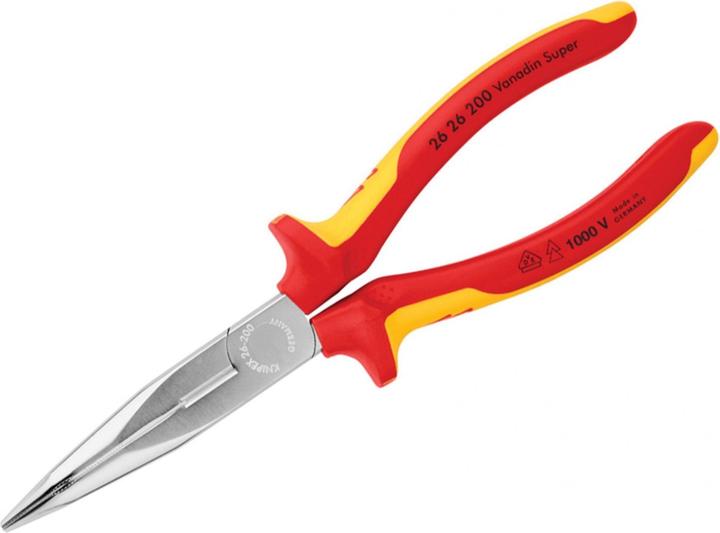 Image du produit Knipex Vde Long Bent Snipe Nose Side Cutting Pliers 200mm (200 mm)