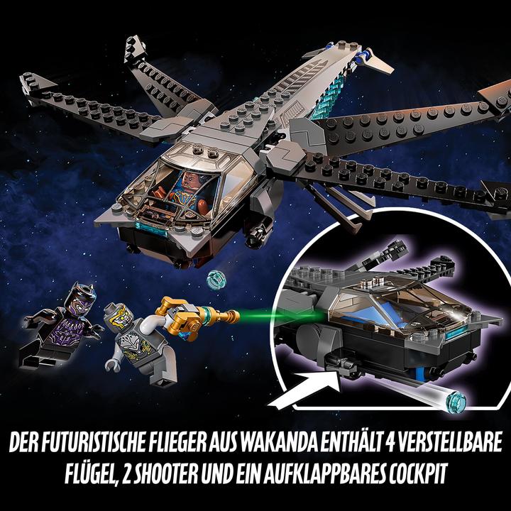 Actual product image LEGO Black Panthers Dragonfly (76186, LEGO Marvel)