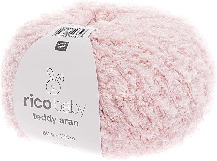 Image du produit Rico Design Bébé en laine Teddy Aran 50 g Rose (145 m)