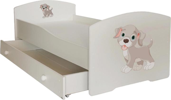 Produktbild ADRK Furniture Bett mit Matratze und Schublade PEPE DOG 160x80 (160 x 80 cm)