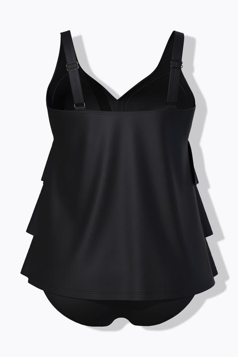 Produktbild Ulla Popken Tankini, Volants, Softcups, recycelt (44)