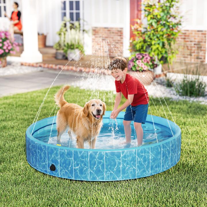 Image du produit PawHut Hundepool Kunststoff Blau