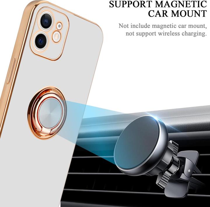 Produktbild Cadorabo Hülle für Apple iPhone 12 MINI im TPU mit Kameraschutz und Ring LM089 Style (Apple iPhone 12 mini)