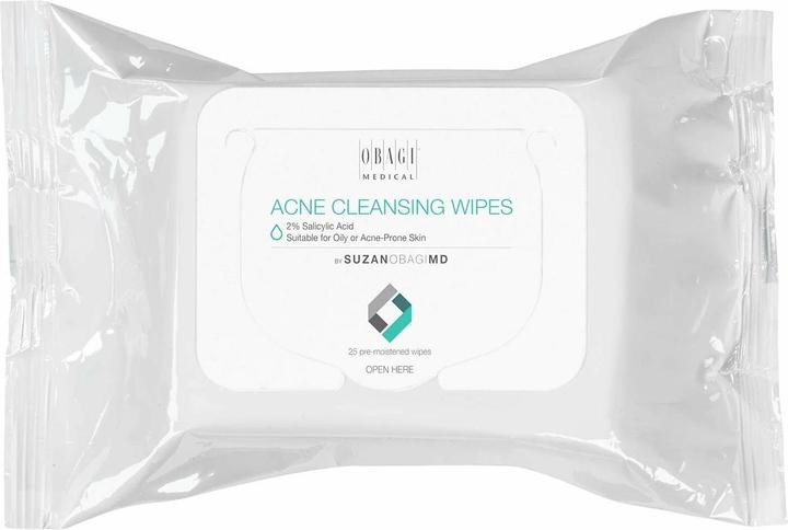 Actual product image Obagi Medical Obagi SuzanObagiMD On The Go cleansing wipes for oily acne prone skin 25pcs (Cleaning cloths)