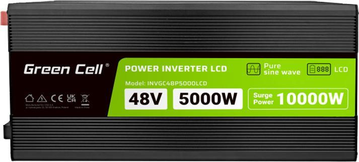 Actual product image GreenCell Przetwornica LCD /10000W Czysty sinus z wywietlaczem
