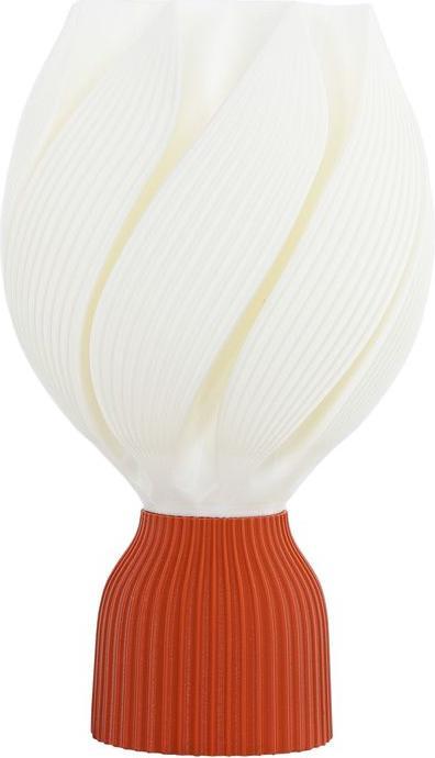 Swisshandel24 Tischlampe, LED Tischleuchte mit 3D-Druck blütenähnlichen Lampenschirm Weiss (450 lm, E27)