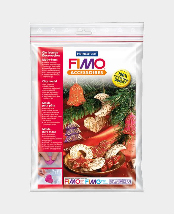 Image du produit Fimo 8742 Moule à motifs, polysachet, "Décorations de Noël", 6 motifs, taille des motifs : 7 x 7 cm