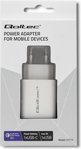Actual product image Qoltec Charger 20W 5-12V 1.67-3A (18 W)