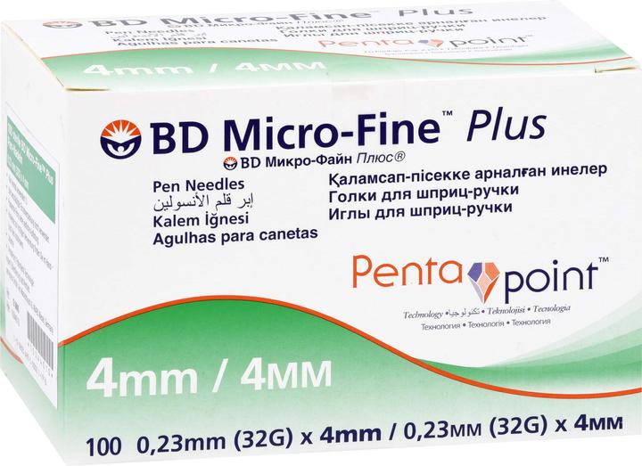 Actual product image Diaprax GmbH Microfine pen needles 4mm, 100 pcs KAN