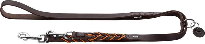Productafbeelding Hunter Trainingsriem Solid Education Cord 20/200, donkerbruin/oranje - (69325) (Hond, Algemeen)
