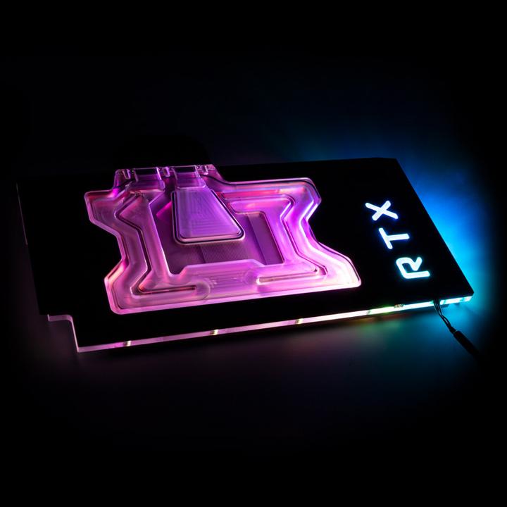 Actual product image Aqua Computer kryographics NEXT RTX 3080 / 3090 Strix GPU Water Cooler - Copper + Acrylic