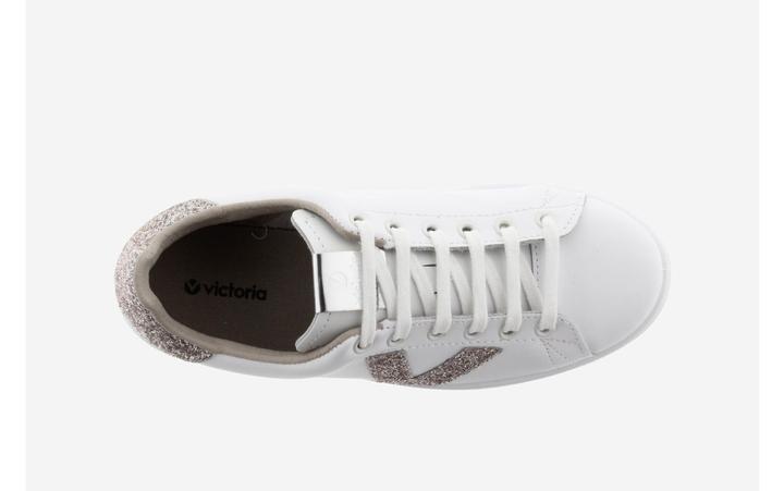 Actual product image Victoria leather trainers tennis glitter (40)
