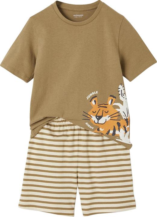 Actual product image Vertbaudet 2er-Pack kurze Jungen Schlafanzüge mit Tigern Oeko-Tex (104)