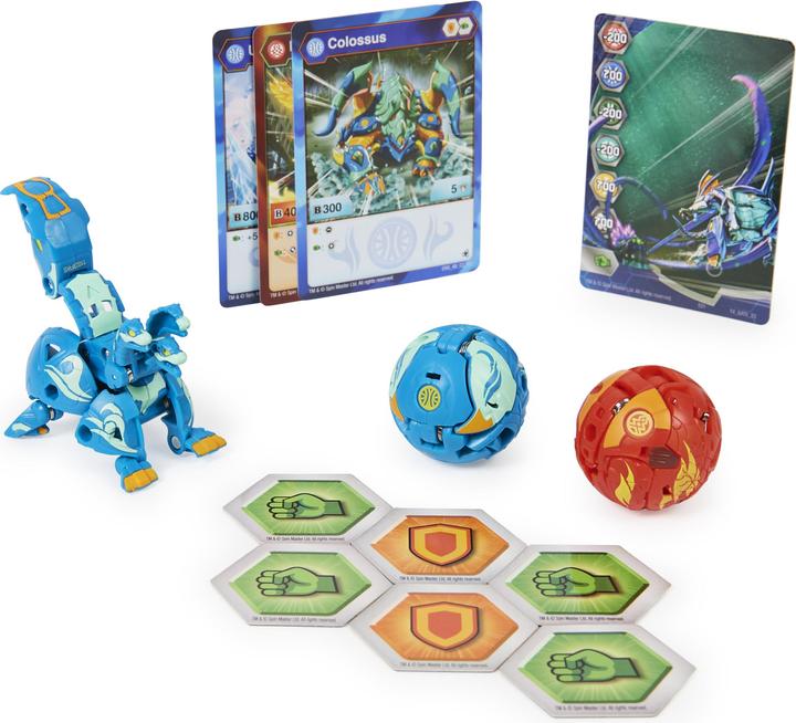 Actual product image Bakugan Evolutions' Starter Pack mit 3(Ultra Aquos Howlkor, Basic Pyrus Pegatrix, Basic Aquos Colo